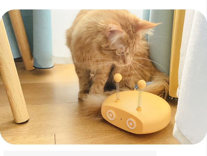 Electric Cat Interactive Toy - Juguete Interactivo Eléctrico para Gatos con Láser y Movimiento Automático