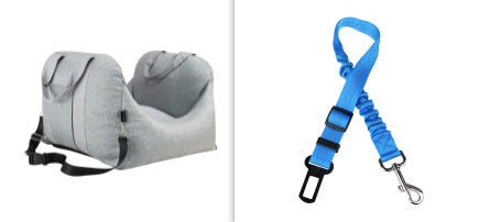 Car Dog Seat - Asiento Portátil para Perro en el Coche, Seguro y Cómodo para Viajar