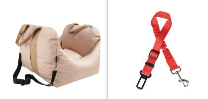 Car Dog Seat - Asiento Portátil para Perro en el Coche, Seguro y Cómodo para Viajar
