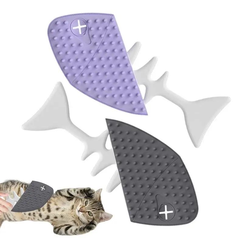 FishBone Brush - Katzen- und Hundebürste, Fischgräten-Design