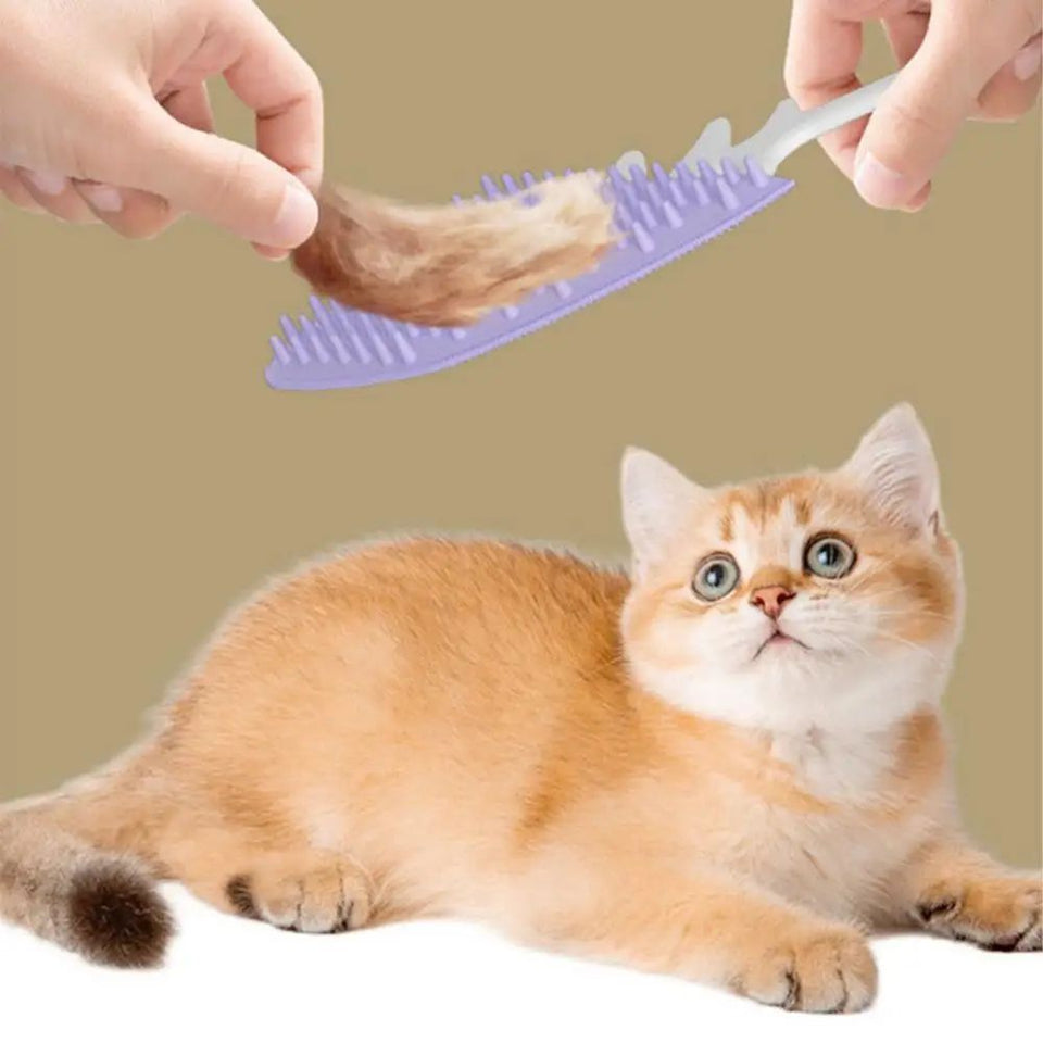 FishBone Brush - Katzen- und Hundebürste, Fischgräten-Design