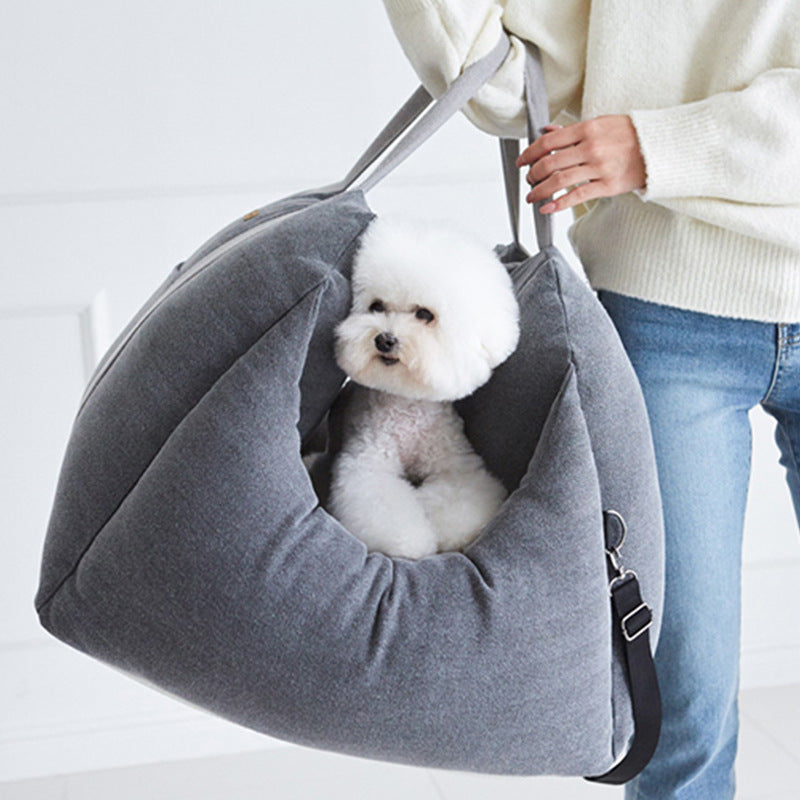 Car Dog Seat - Asiento Portátil para Perro en el Coche, Seguro y Cómodo para Viajar