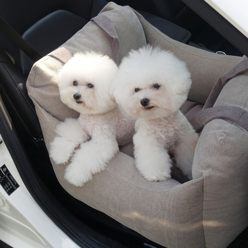 Car Dog Seat - Asiento Portátil para Perro en el Coche, Seguro y Cómodo para Viajar