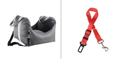 Car Dog Seat - Asiento Portátil para Perro en el Coche, Seguro y Cómodo para Viajar