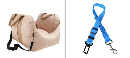 Car Dog Seat - Asiento Portátil para Perro en el Coche, Seguro y Cómodo para Viajar