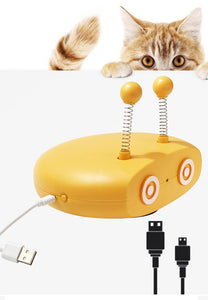 Electric Cat Interactive Toy - Juguete Interactivo Eléctrico para Gatos con Láser y Movimiento Automático