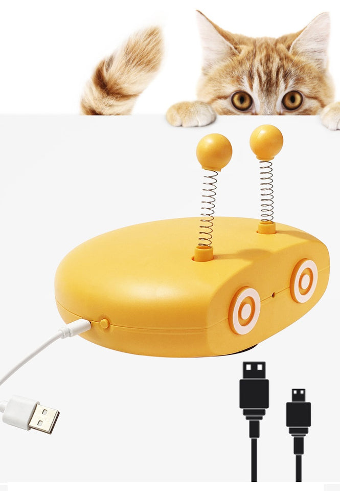 Electric Cat Interactive Toy - Juguete Interactivo Eléctrico para Gatos con Láser y Movimiento Automático