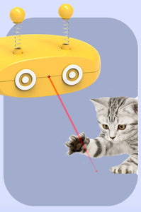 Electric Cat Interactive Toy - Juguete Interactivo Eléctrico para Gatos con Láser y Movimiento Automático