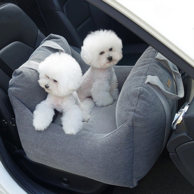 Car Dog Seat - Asiento Portátil para Perro en el Coche, Seguro y Cómodo para Viajar