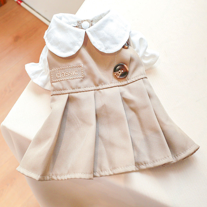 Pet Clothes Khaki - Abrigo Trench para Mascotas