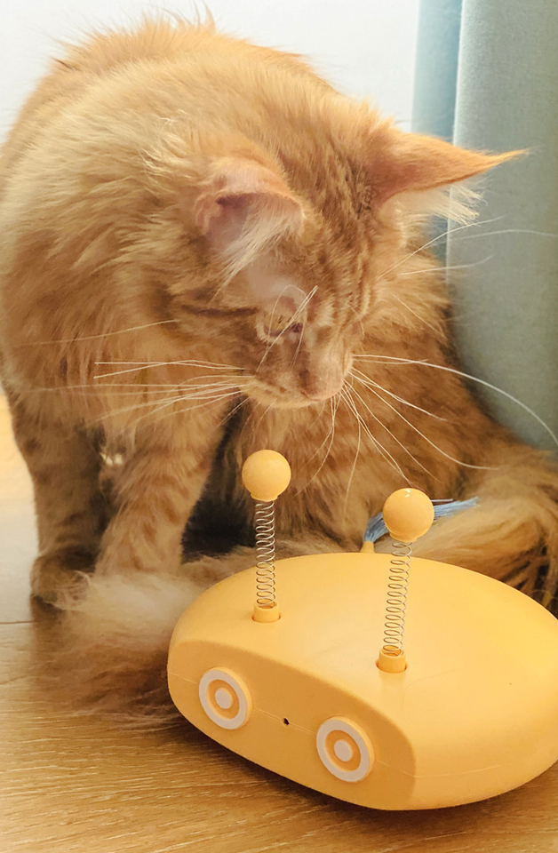 Electric Cat Interactive Toy - Juguete Interactivo Eléctrico para Gatos con Láser y Movimiento Automático