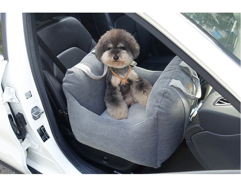 Car Dog Seat - Asiento Portátil para Perro en el Coche, Seguro y Cómodo para Viajar