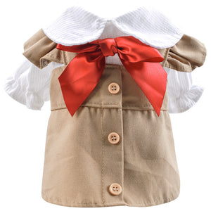 Pet Clothes Khaki - Abrigo Trench para Mascotas