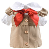 Pet Clothes Khaki - Abrigo Trench para Mascotas