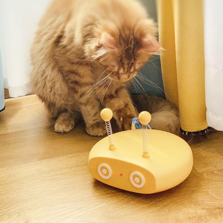 Electric Cat Interactive Toy - Juguete Interactivo Eléctrico para Gatos con Láser y Movimiento Automático