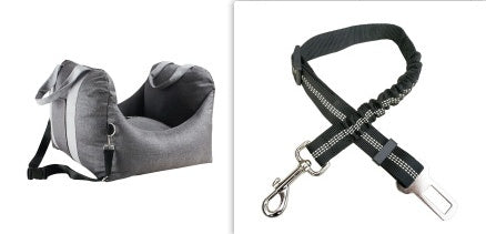 Car Dog Seat - Asiento Portátil para Perro en el Coche, Seguro y Cómodo para Viajar