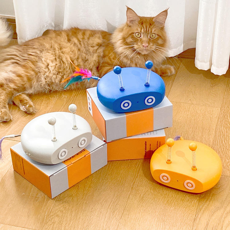 Electric Cat Interactive Toy - Juguete Interactivo Eléctrico para Gatos con Láser y Movimiento Automático