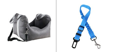 Car Dog Seat - Asiento Portátil para Perro en el Coche, Seguro y Cómodo para Viajar