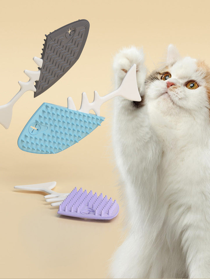 FishBone Brush - Katzen- und Hundebürste, Fischgräten-Design